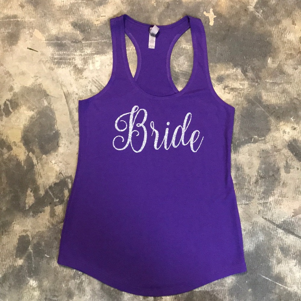 Purple Bride Tank Top